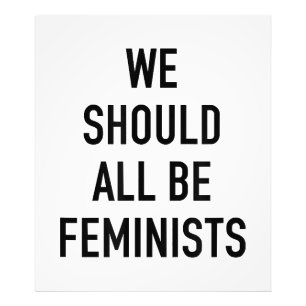 Feministisch T-shirt - we zouden allemaal feminist Foto Afdruk