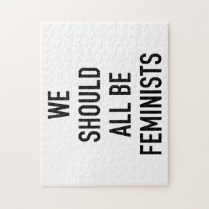 Feministisch T-shirt - we zouden allemaal feminist Legpuzzel