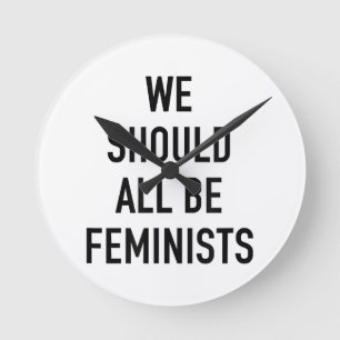 Feministisch T-shirt - we zouden allemaal feminist Ronde Klok