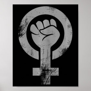 Feministisch Vrouw Symbool Weersta Fist Feminisme Poster