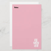 Feministisch vrouwen vrouwelijk meisje me te briefpapier (Voorkant / Achterkant)