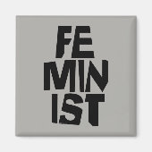 Feministisch vrouwen vrouwelijk meisje me te magneet (Voorkant)