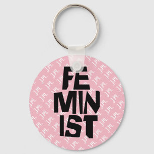 Feministisch vrouwen vrouwelijk meisje me te sleutelhanger