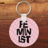 Feministisch vrouwen vrouwelijk meisje me te sleutelhanger (Voorkant)