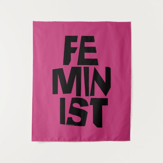 Feministisch vrouwen vrouwelijk meisje me te wandkleed (Voorkant)