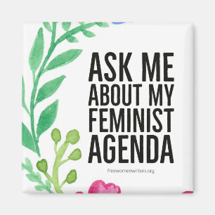 Feministische Agenda Magnet Magneet