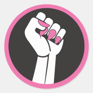 Feministische Agenda Ronde Sticker
