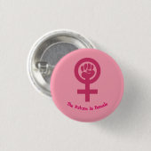 Feministische Button (Voorkant /achterkant)