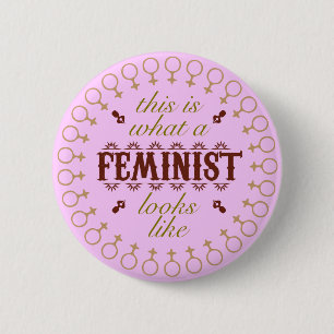 Feministische Button