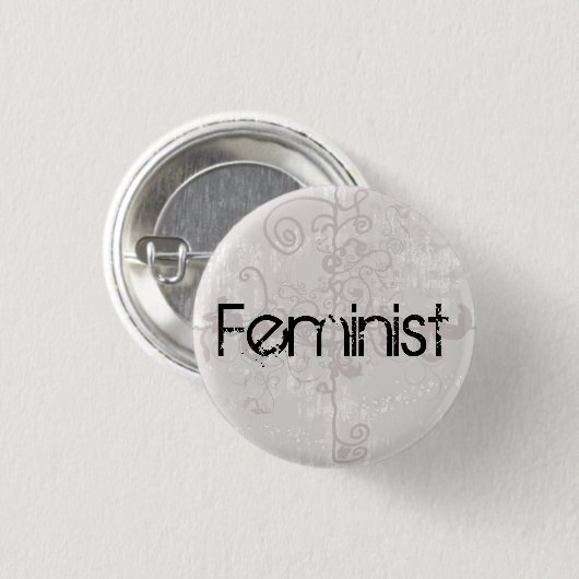 Feministische Button (Voorkant /achterkant)