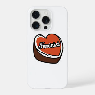Feministische Candy Heart iPhone 15 Pro Hoesje