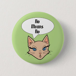 Feministische Cartoon Illustratie Ronde Button 5,7 Cm