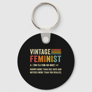 Feministische definitie weet meer dan ze retro zeg sleutelhanger