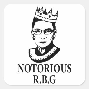 Feministische Gifts, Ruth Bader Ginsburg, beruchte Vierkante Sticker