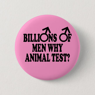 Feministische grappige badjes ronde button 5,7 cm