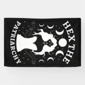 Feministische heks - Hex the Patriarchy II Spandoek (Horizontaal)