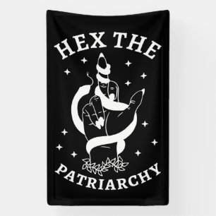 Feministische heks - Hex the Patriarchy III Spandoek