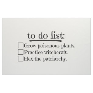 Feministische heks om de vlag van een reclamebord  stof