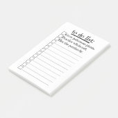 Feministische heks om lijst te doen post-it® notes (Schuin)