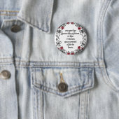 Feministische heks ronde button 5,7 cm (In situ)