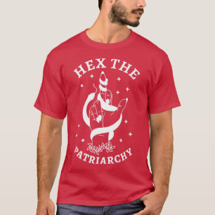 Feministische heks vecht tegen de patriarchie die t-shirt