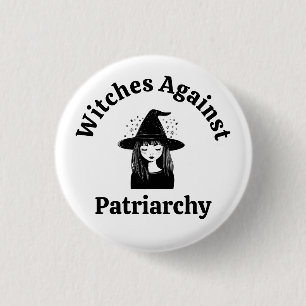 Feministische Heksen Anti Trump Politiek Protest 8 Ronde Button 3,2 Cm