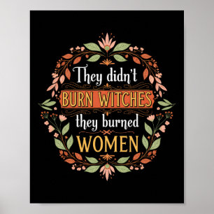 Feministische heksen die ze niet verbrandden, heks poster
