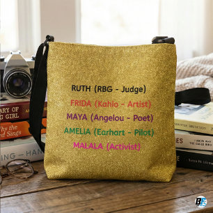 Feministische Iconen Beroemde Vrouwen Geschiedenis Crossbody Tas