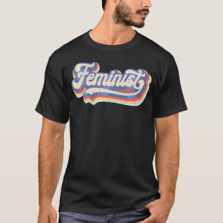 Feministische jaren 70 Regenboog Feminisme T-shirt