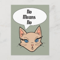 Feministische kat | Illustratie politieke Cartoon