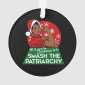 Feministische kerst ornament (achterkant)