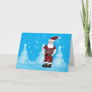 Feministische Kerstman Kerstkaart Feestdagen Kaart