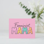 Feministische mama briefkaart (Staand voorkant)