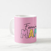 Feministische mama koffiemok (Voorkant links)
