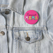 Feministische mama ronde button 5,7 cm (In situ)