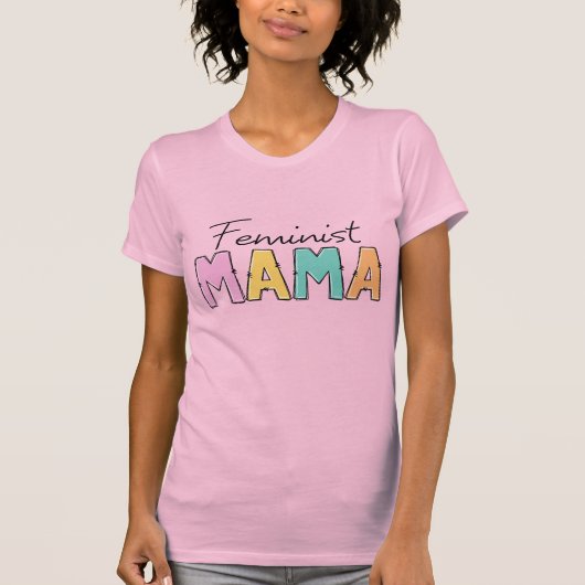 Feministische mama t-shirt (Voorkant)