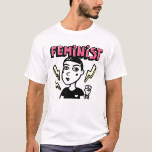 Feministische Pop Art Girl T-shirt