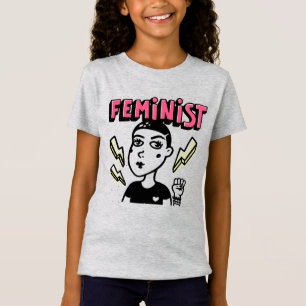 Feministische Pop Art Girl T-shirt