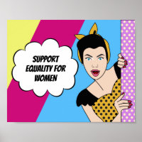 Feministische Pop Kunst ondersteunt gelijkheid van