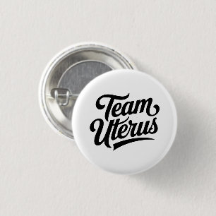 Feministische Pro-Choice Team Uterus Ronde Button 3,2 Cm