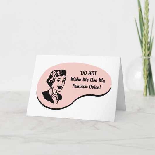 Feministische stem kaart (Voorkant)