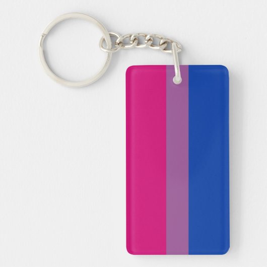 feministische tegenstander van bi - bisexual pride sleutelhanger (Voorkant)