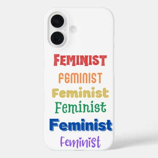 feministische trots Case-Mate iPhone case (Achterkant)