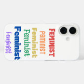feministische trots Case-Mate iPhone case (Achterkant (horizontaal))