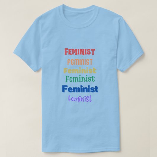feministische trots t-shirt (Design voorkant)