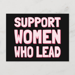 Feministische verkiezingen - Steun aan vrouwen die Briefkaart