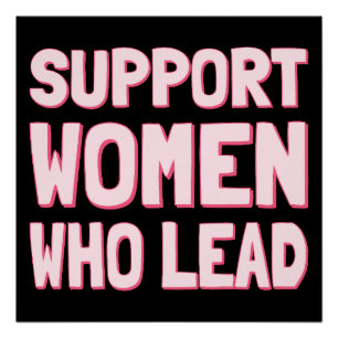 Feministische verkiezingen - Steun aan vrouwen die Perfect Poster