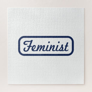 Feministische Vrouw Kracht Vintage T-shirt Tee Cad Legpuzzel