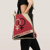 Feministische vrouwen zijn zwart met macht draagtas (Dichtbij)