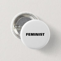 " feministische " zwarte letters - witte achtergro